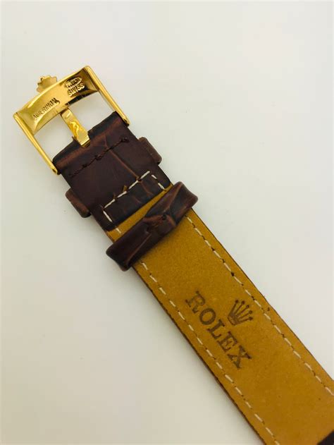 authentic Rolex leather strap